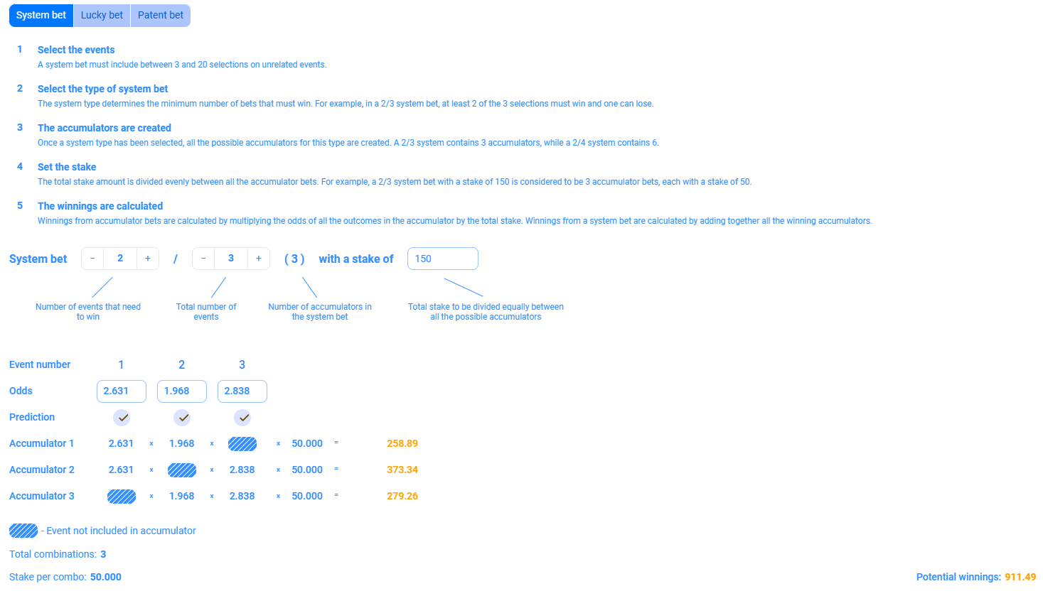Combined Betting Strategies